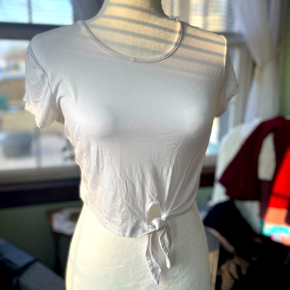 Lulu’s Taking Chances Ivory Crop Top